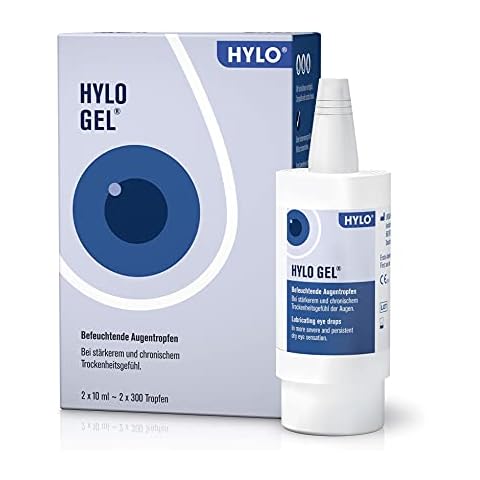 HYLO GEL Augentropfen bei trockenen Augen, langanhaltend, mit Hyaluronsäure, Doppelpackung 2x10 ml Cover
