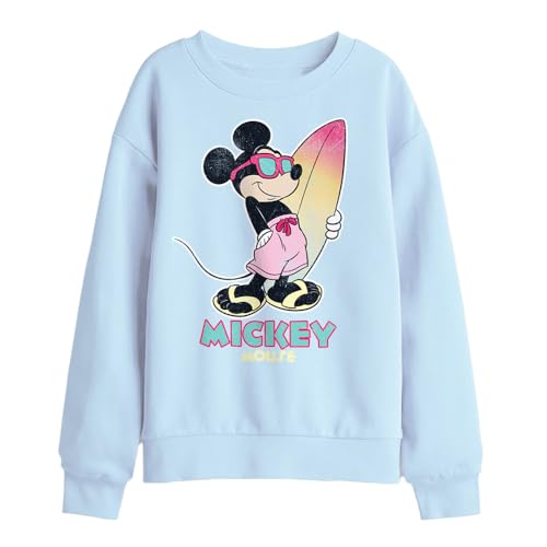 Sweat Disney Mickey Mouse Enfant Bleu Clair 12-13 Ans