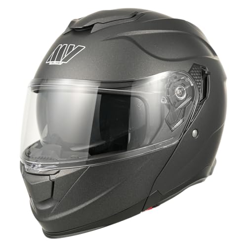 Casque Moto Modulable Intégral 935 Titanium Mat Double Visière Taille M - 2