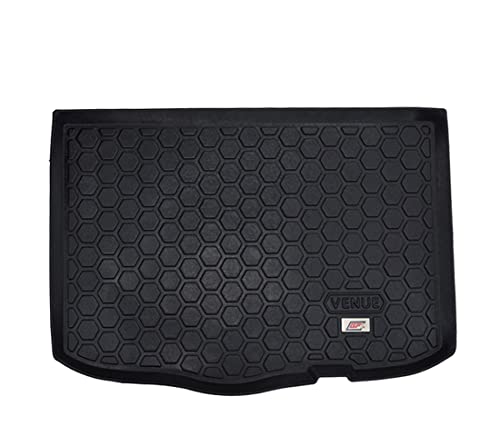 Image of KMH Latex Dustproof /Waterproof /Foldable / Antiskid Car Dicky Mat, Trunk, Boot Mat for Hyundai Venue