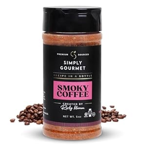 Smoky Coffee Spice 5oz | Recipe in a Bottle | Premium Blend Spice for Gourmet Cooking | No-Addition Needed, Versatile Culinary Season | Simply Gourmet by Rivky Kleiman