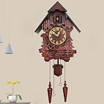 Cuckoo Clock, Vintage Grandfather Clocks for Wall, Large Wooden Singing Bird Clock, Decorative Old Fashion Clock, Coo Coo Pendulum Clocks Wall, Antique Home Decor Gift - Image 3