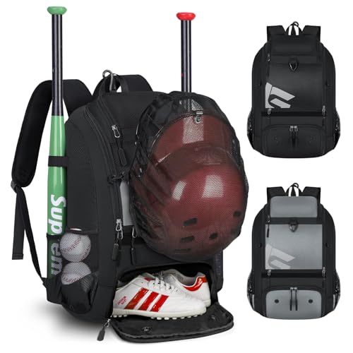 Sac De Baseball/softball à Roulettes - 70L, Noir, Avec Crochet Et Poignée Télescopique