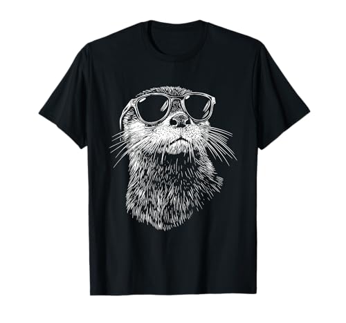 Funny Otter Sunglasses T-Shirt