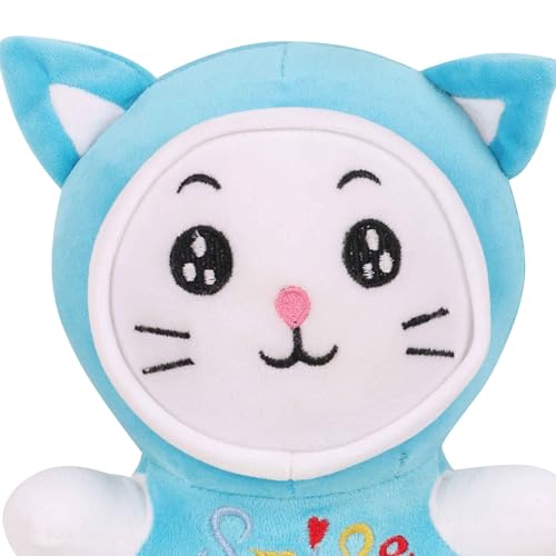Image of DearJoy Small Cat with a Hoodie | Blue - 22 cm