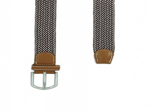 Image of The Tie Hub Unisex Stretchable Woven Fabric Belt | Adjustable, Hole-Free Design | Fits Up to 40 Inches Waist