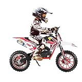 49cc 2 Stroke Pocket Motorcycle,Mini Gas Powered Bike for Kids with Strong Dual Brake,Pocket Motorcycle Max Speed 20 Mph,Mini Motorcycle Max Weight 170 lB (Black & Red)