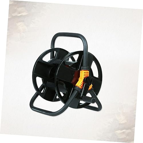 OFFSCH Kompakte Schlauchtrommel Für Gartenschlauch Aufbewahrung Für Bis Zu 20 Meter Wasserschlauch Mit Edelstahlgriff Montage Erforderlich Zubehör Zufälliger Farbe