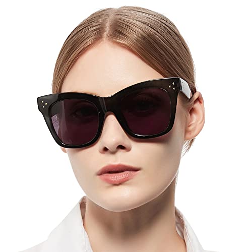 OCCI CHIARI Oversized Reader Sunglasses Women 1.25 Full Lens Reading Sunglasses 1.0 1.25 1.5 1.75 2.0 2.25 2.5 2.75 3.0 3.5 (Black, 1.25)