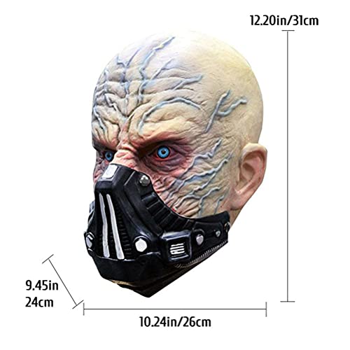 Zombie Masker, Walking Dead Volledig Hoofdmasker Met Afneembaar Gezichtsmasker, Latex Veranderend Volledig Hoofdmasker… - Image 7