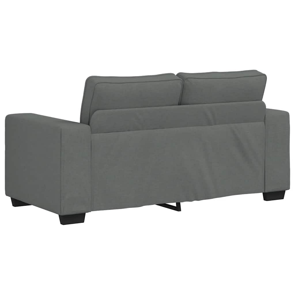 vidaXL Sofá de 2 plazas de Tela Gris Oscuro 160x77x82 cm, sofá, sofá de Dos plazas, sofá de 2 plazas de Tela, sofá de 2 plazas, sofá de Tela