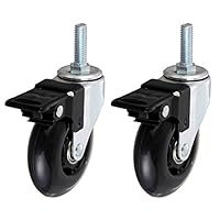 ルミナス　エラストマーキャスター75S BK ネジ式× 2 楽天市場】[25mm] ルミナス ネジ式エラストマーキャスター 4個