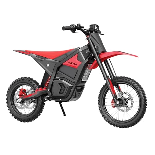 Yozma IN10 Electric Dirt Bike 2600W 40MPH Electric Bike with 1104WH Battery Ebike Full Hydraulic Brakes and Suspensions Mountain Off-Road E Dirt Bike for Teens & Adults Black