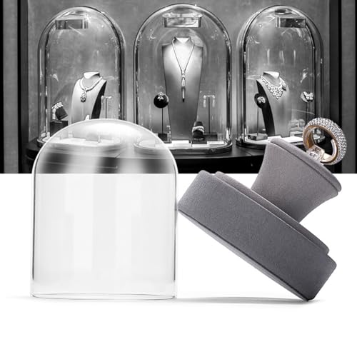 Présentoir à bijoux en verre, porte-bijoux d'exception durable - 3