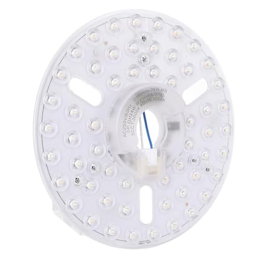 Kit de Luz LED para Ventilador de Techo, Panel de Repuesto de Luz para Ventilador de Techo de 6,3 Pulgadas, 24W con Memoria para el Hogar (230V)