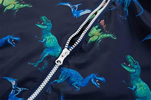 Boys Rain Jackets Lightweight Waterproof Hooded Raincoats Windbreakers with Cotton Lined for Kids3