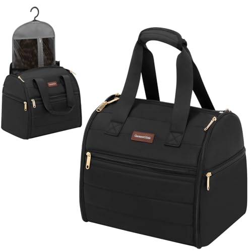 Hair Tools Travel Bag Cosmetic Bag Full-Open Design Makeup Bag Organizer Wigs, Pins, Hair Dryer, Accessories Toiletry Bags for Women All-in-One Protective Organizer for Home, Salon, Travel - Image 9