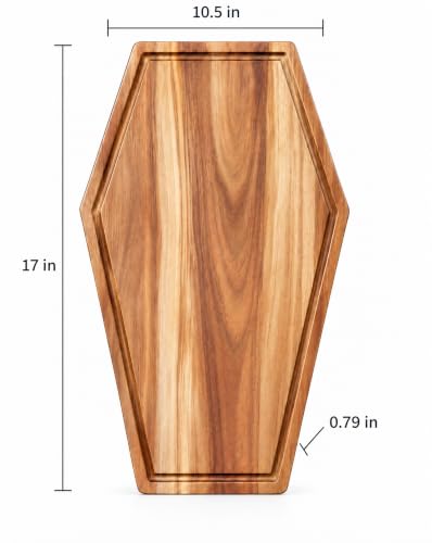 Halloween Charcuterie Board, Halloween Cutting Board, Coffin Shaped 2-Sided - image 6