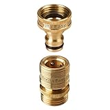 Quick Connect Garden Hose Fittings [3 Pack] Solid Brass - View #8