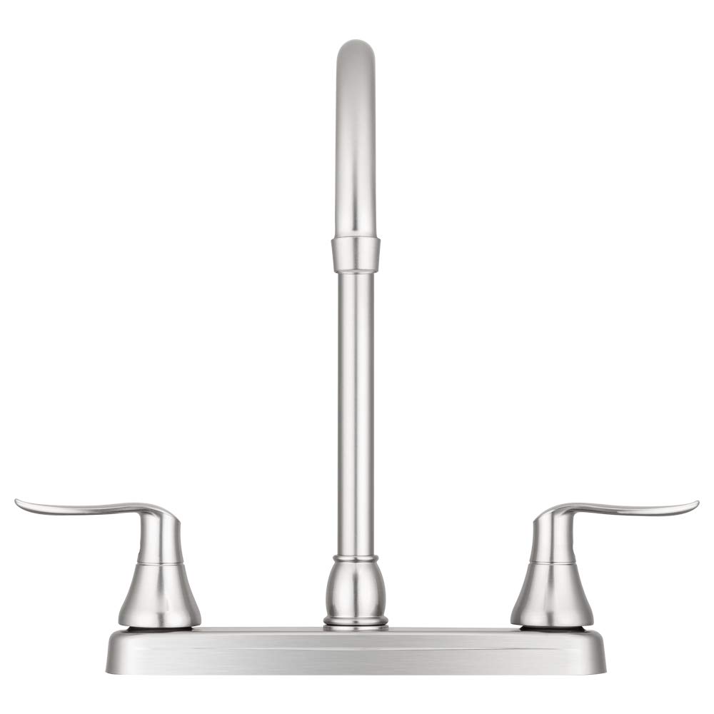 Dura Faucet DF-PK330HLH-SN RV Elegant J-Spout Swivel Kitchen Sink