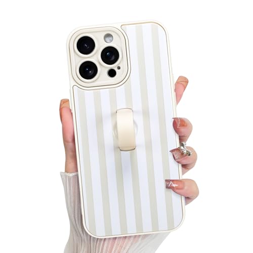 KANGHAR Compatible with iPhone 14 Pro Max Case Stripes -White