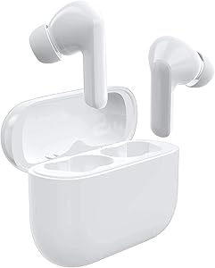 Wireless Earbud Bluetooth 5.0 Earbud with Charging Case Noise Cancelling 3D Stereo Headphones Built in Mic in Ear Ear Buds Pop-ups Auto Pairing Headphones for iPhone/Andriod