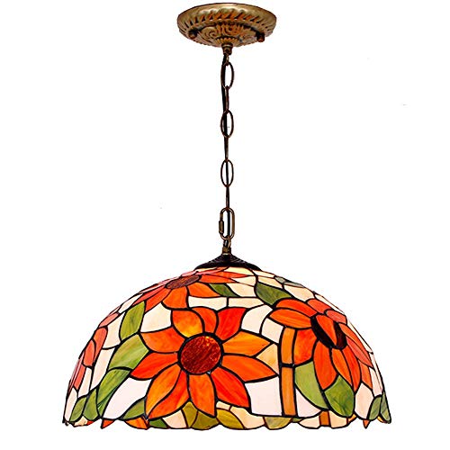 Pendentif lumière méditerranéenne Tiffany demi-cercle pour porche et salle