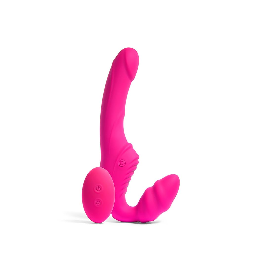 Platanomelón - Vibratore Doppia Penetrazione Con Telecomando 3 Velocità e 6 Modalità di Vibrazione, Immersione e Ricaricabile - Isa Fucsia