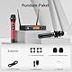 TONOR Wireless Funkmikrofon UHF Professionelles dynamisches drahtloses Dual Mikrofon, Handmikrofonsystem, Heim-KTV-Set für Karaoke, Party, DJ, Kirche, Hochzeit, 60 Meter, TW820, Schwarz und Rot