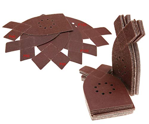 50pcs Sanding Pad Sander Sanding Sheets Grit Sandpaper Sanding Pads for BLACK & DECKER KA220G KA230