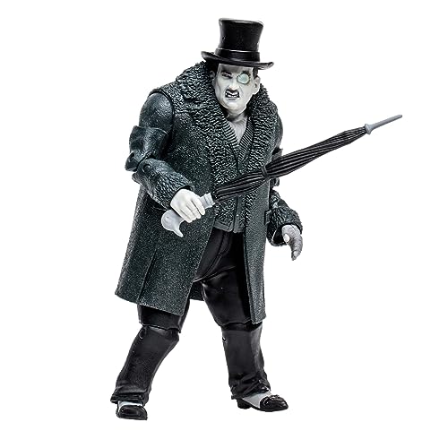 Figura McFarlane incredibilmente dettagliata del Penguin, con il suo look dal videogioco Batman Arkham City, sviluppato da Rocksteady Studios e Warner Bros Games Montreal.