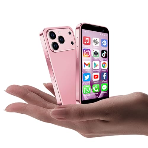 CoolBuBu Mini Phone For Kids Mini Smartphone with 3.0 HD Touch Screen Worlds Smallest Mobile Phones For Kids Tiny Small Smart Phone App Download WiFi GPS Face lD Birthday Gifts for Boys Girls