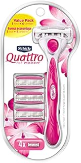 Schick Quattro for Women Value Pack with 1 Razor and 4 Razor Blade Refills