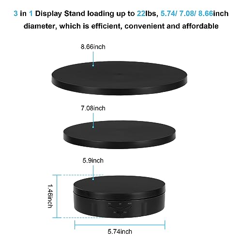 Remote Motorized Rotating Display Stand, Electric Rotating