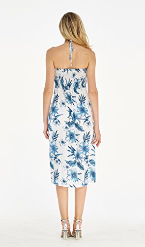 Image of Women's Hawaiian Luau Halter Dress in Signature Prints