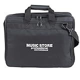 DJ Mixer Tasche 12 Zoll, Wasserabweisende Transporttasche, Robuste Kunststoff, für DJ-Mixer und Media-Player, Schwarz, 440x120x340mm, 0.9kg, Music Store