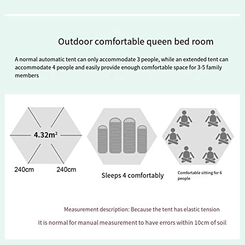 Carpa hexagonal automática para camping familiar 4 personas miniatura 7