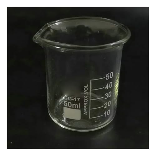 Bécher en verre gradué transparent ultra lisible de 25 ml à 2000 ml