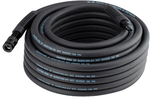 SANFU Mangueira de ar híbrida de PVC/borracha 3/20.3 cm ID x 50FT, 300PSI durável, leve, mangueira d