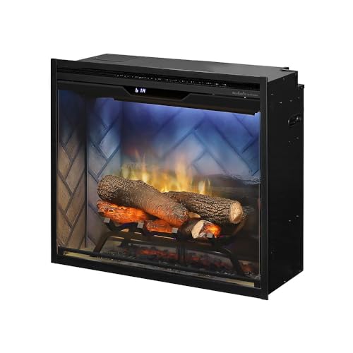 Dimplex Revillusion® 24" Built-in Firebox (Model: RBF24DLX), 5118 BTU, 120 Volt, 1500 Watt, Black
