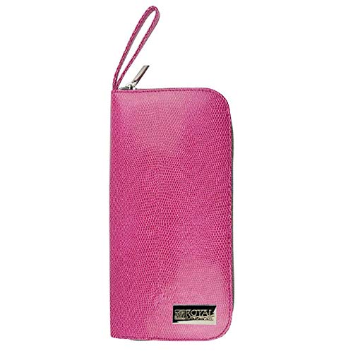 Royal & Langnickel Zipped Case Natural and Synthetic Hair 13-Piece Cosmetic Brush Set (Pink) - Image 3