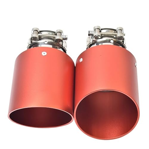 Tubo de escape para automóvil con silenciador de aluminio y cola de acero de 48mm 2