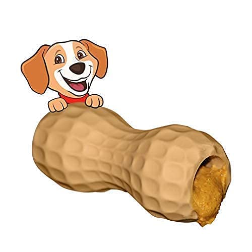Dilly's Poochie Butter Peanut Dog Toy | Dog Peanut Toy Filler | Dog Chew Toy | Toy Large