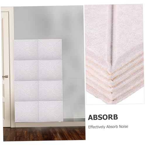 Vaguelly 6pcs Paneles Acústicos Auto-adhesivos de Pared en Fibra de Poliéster Aislante Acústico para Casa Oficina Estudio Fácil de Instalar Absorción de Sonido para Reducción de Ruido miniatura 3