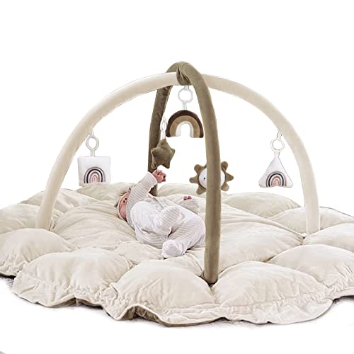Image of 5-in-1 Thick & Plush Play Gym, Convertible Stage-Based Developmental Activity Gym & Play Mat