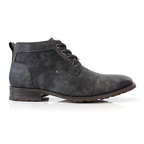 Image of Ferro Aldo Men's Ankle Boots | Lace-Up Cap Toe Chukka Style Dress Boot | Casual Fashion for Work