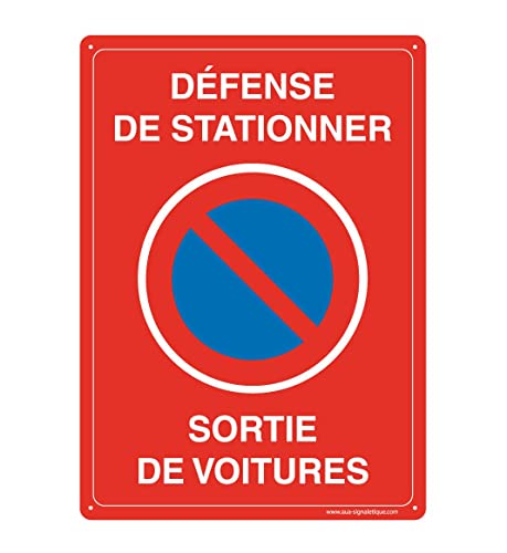 Panneau de stationnement interdit pour protéger une sortie de voiture - 2