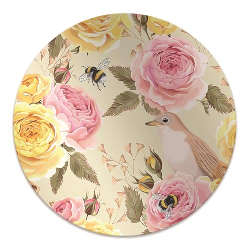 Tapis pour protection sol imperméable protège-sol rond PVC - 2