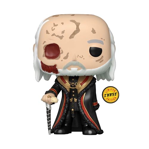 Funko Pop! TV: House of The Dragon Season 2 - Viserys Targaryen Without Mask Chase Bundled with a Byron's Attic Protector - Image 2