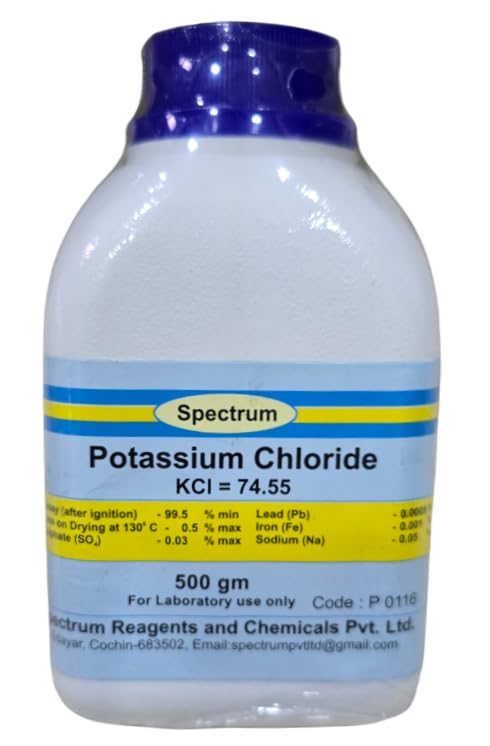 SPECTRUM Potassium Chloride (500GM) Assay 99.5% Min (B0D2DP53FX) Amazon Price History, Amazon Price Tracker